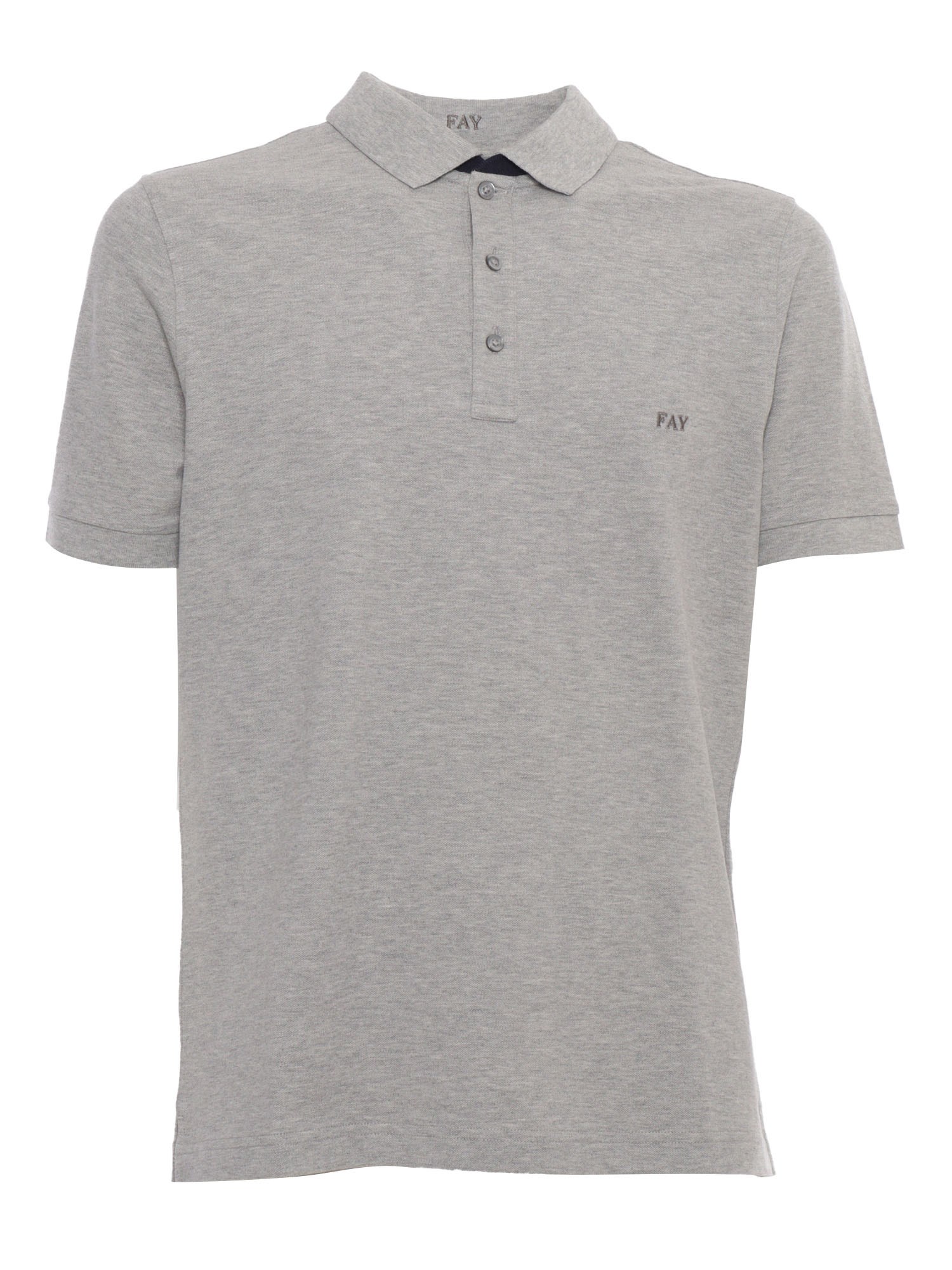 Fay Grey Polo In Brown