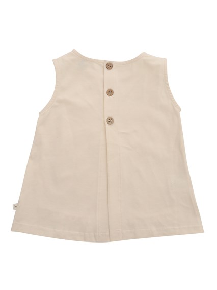 One More In The Family Beige blouse