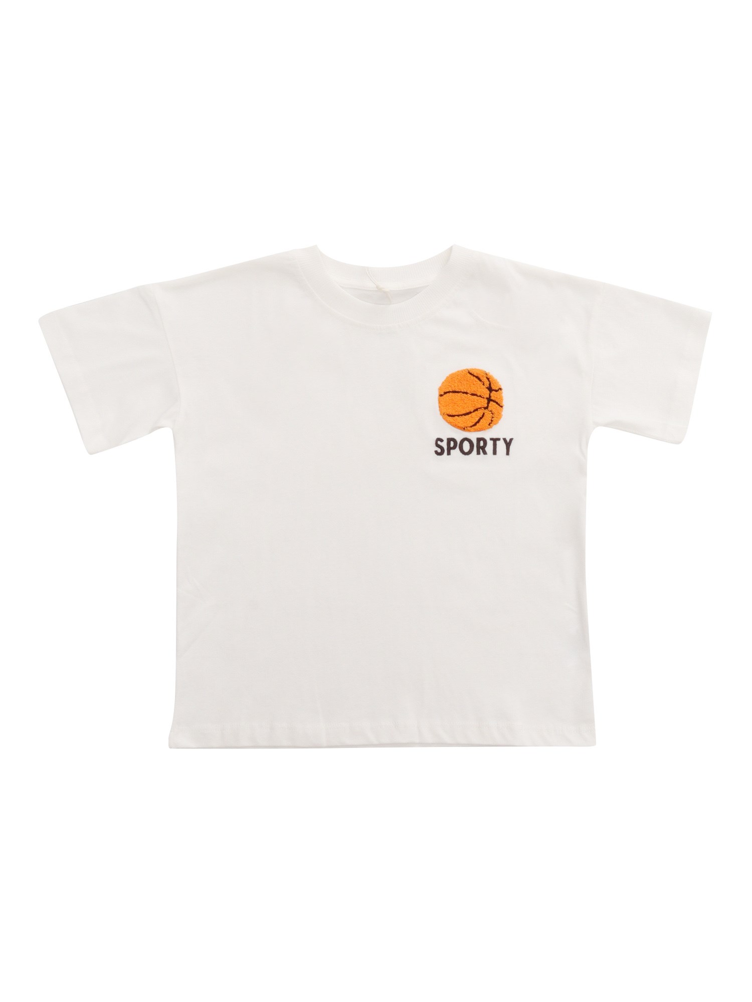 Shop Mini Rodini White Basketball T-shirt