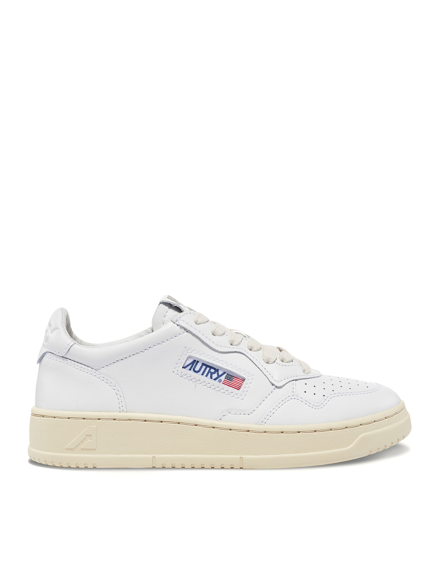 Shop Autry White Medalist Sneakers