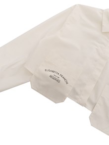 Elisabetta Franchi La Mia Bambina White cropped shirt