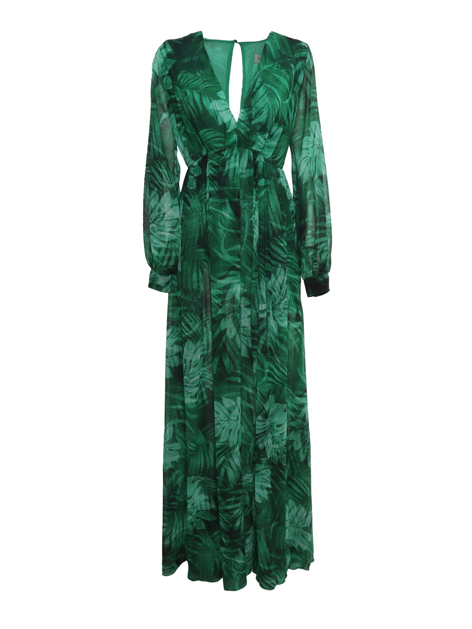 Ermanno Firenze Foresta Long Dress In Green