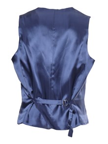 LUIGI BIANCHI Bright blue single-breasted vest