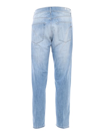 Dondup Washed light blue jeans