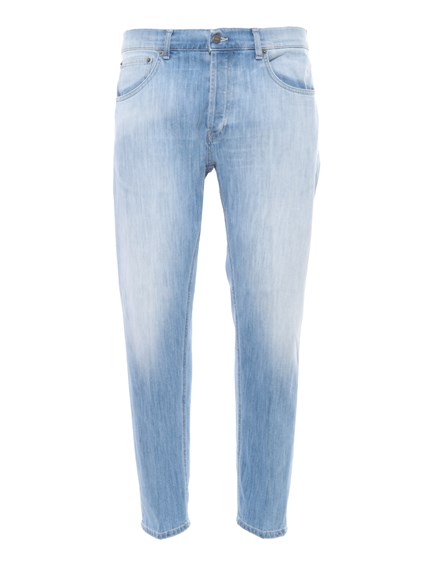 Dondup Washed light blue jeans