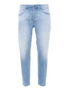 Dondup Washed light blue jeans