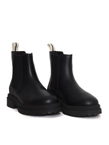 PALM ANGELS KIDS Black chelsea boots