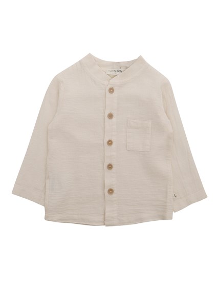 One More In The Family Beige shirt
