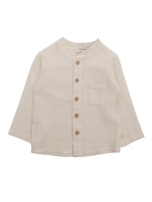 One More In The Family Beige shirt