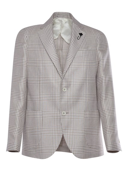 Lardini Tartan single-breasted blazer