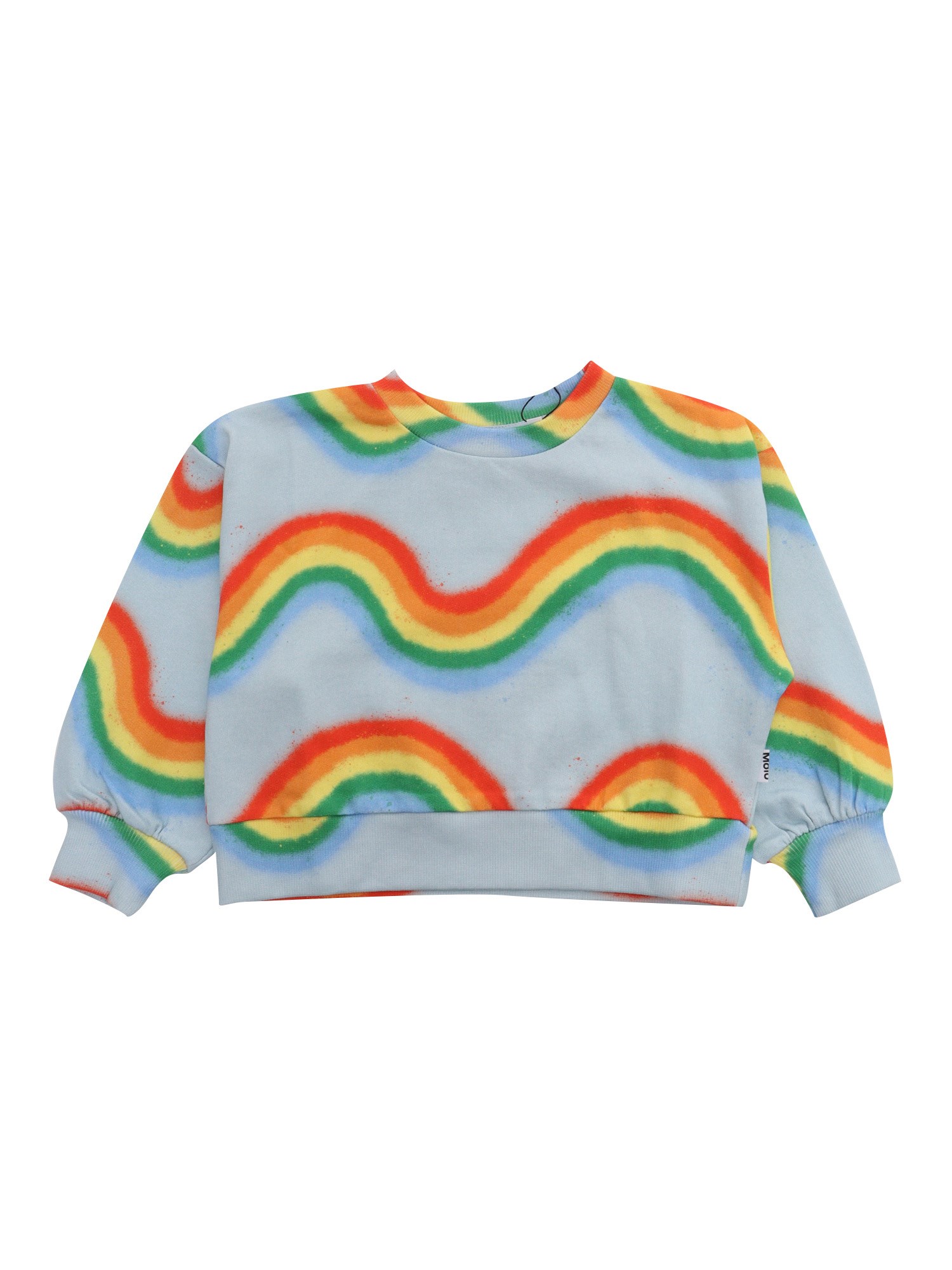 Molo Kids' Miki Rainbow Patterned Sweatshirt In Multi