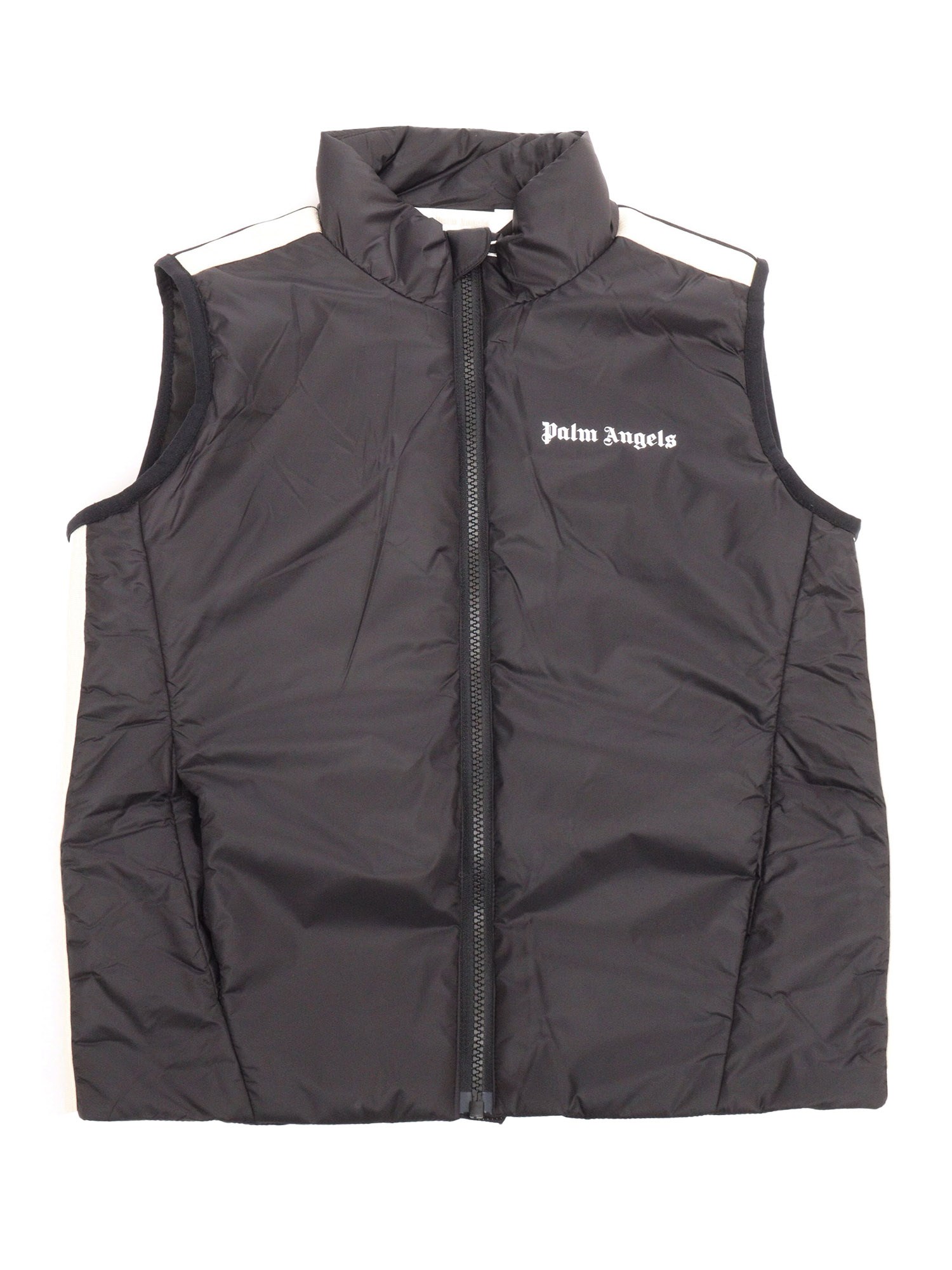 Shop Palm Angels Black Padded Vest