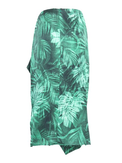 Ermanno Firenze Gonna pareo Foresta verde