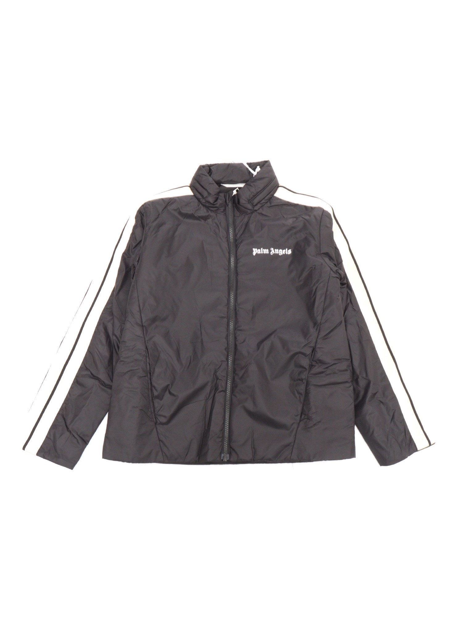 Palm Angels Black Down Jacket In Black