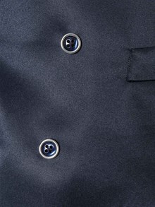 LUIGI BIANCHI Blue double-breasted vest