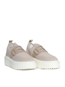 HOGAN Pink fabric sneakers