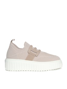 HOGAN Pink fabric sneakers