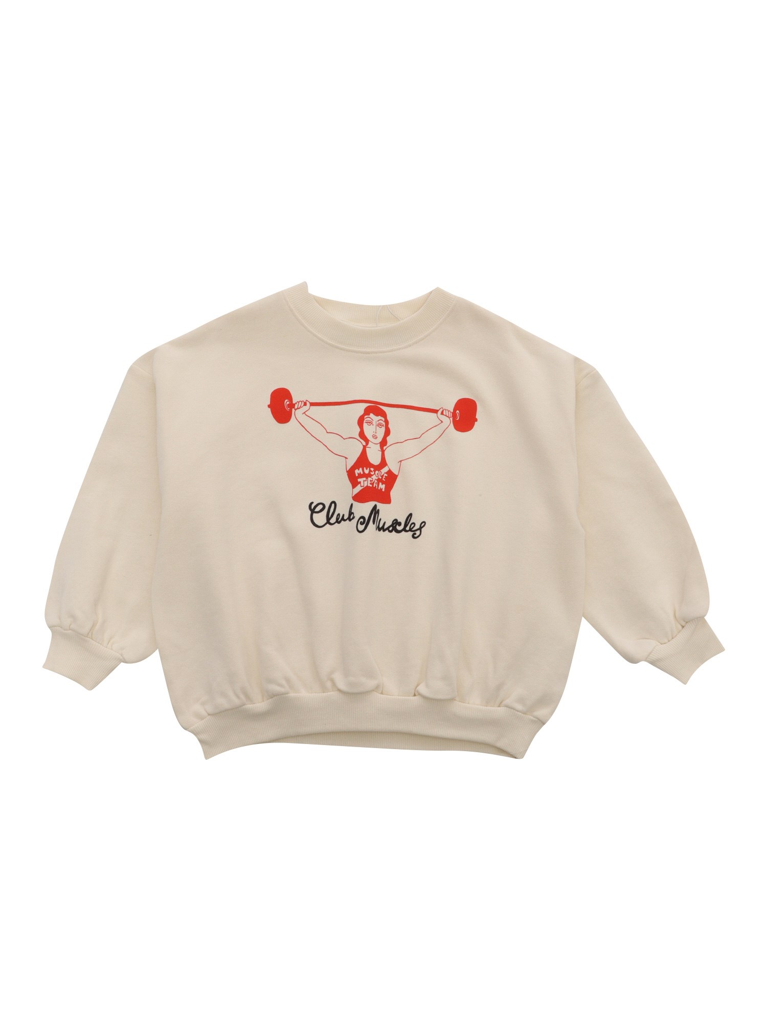 Mini Rodini Cream Sweatshirt With Pattern In Beige