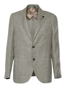 Lardini Gray single-breasted blazer