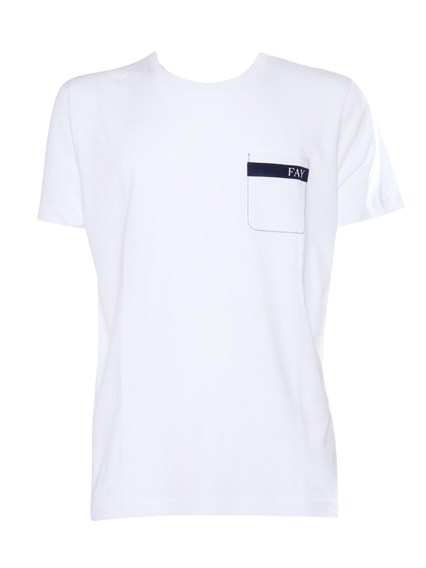 Fay White t-shirt with pocket