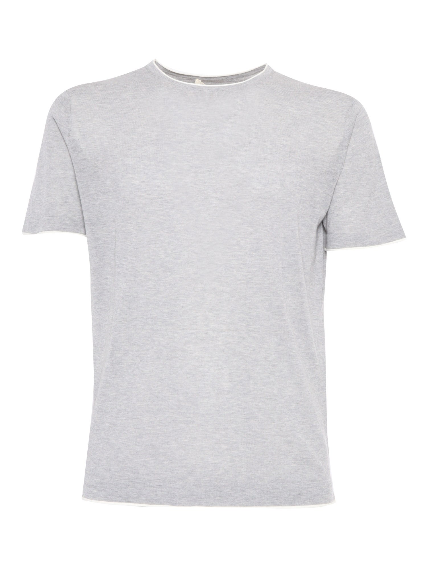 Brando-lubiam Gray Stretch Cotton T-shirt