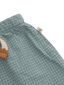 One More In The Family Dark green Bermuda shorts