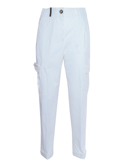 Peserico White cargo pants