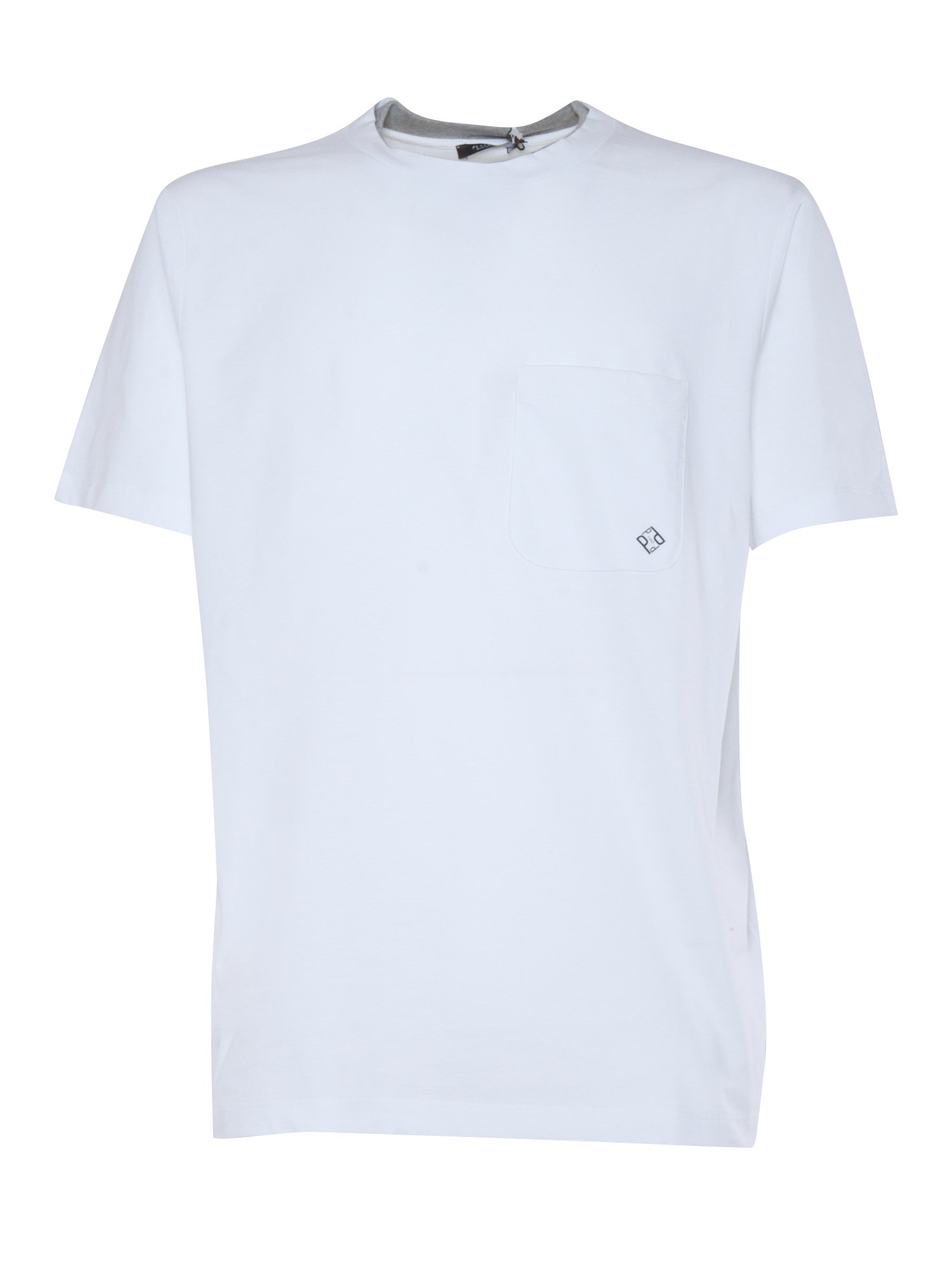 Shop Peserico White T-shirt With Pocket