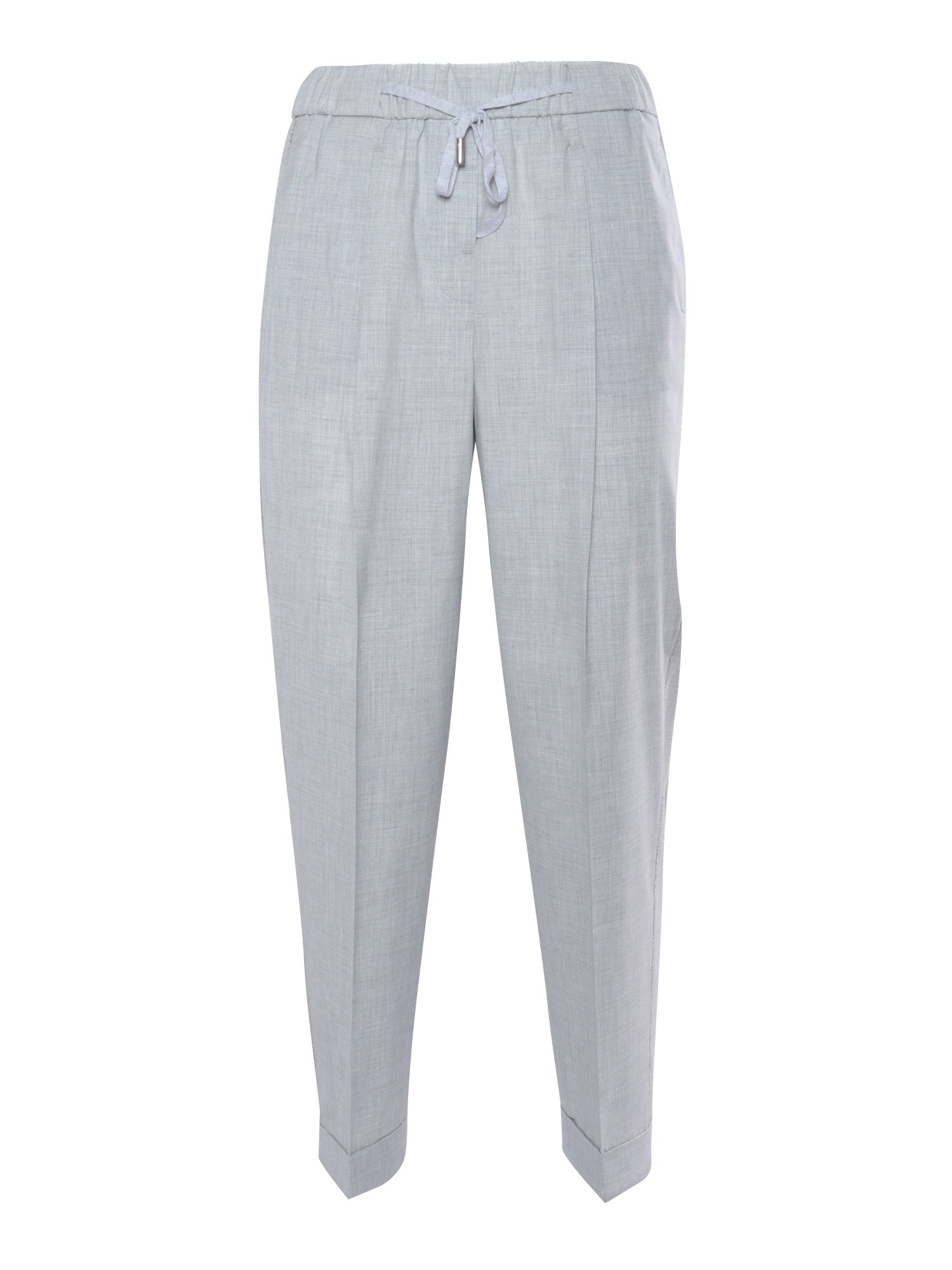 Shop Peserico Gray Trousers