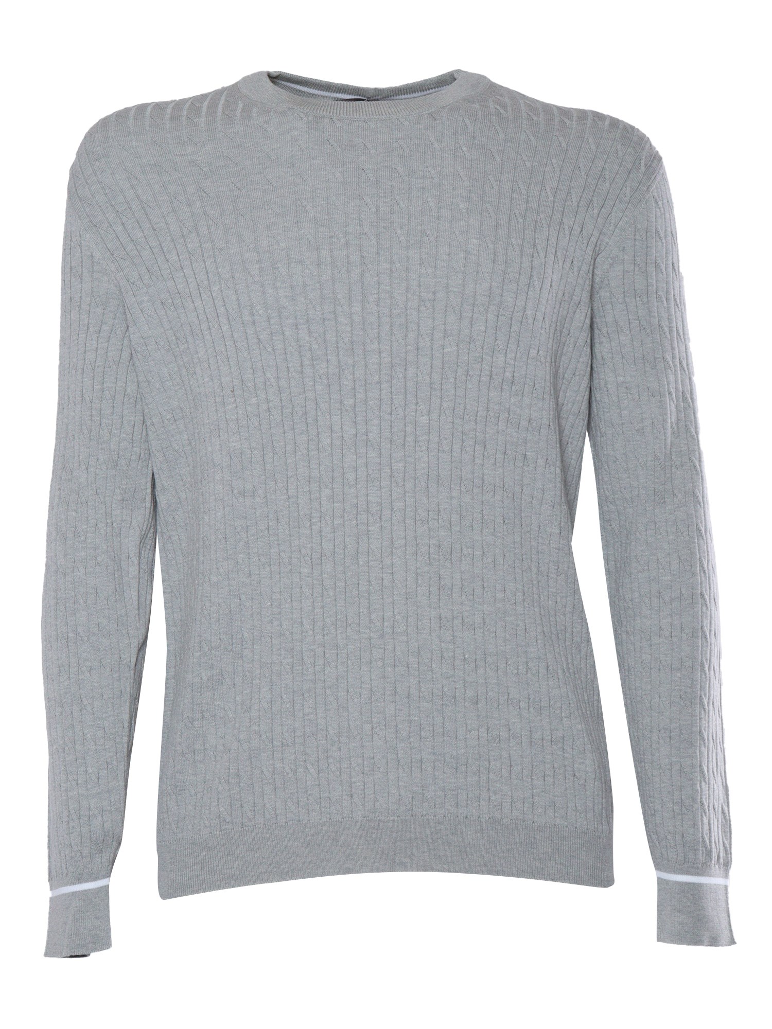 Shop Peserico Gray Tricot Sweater