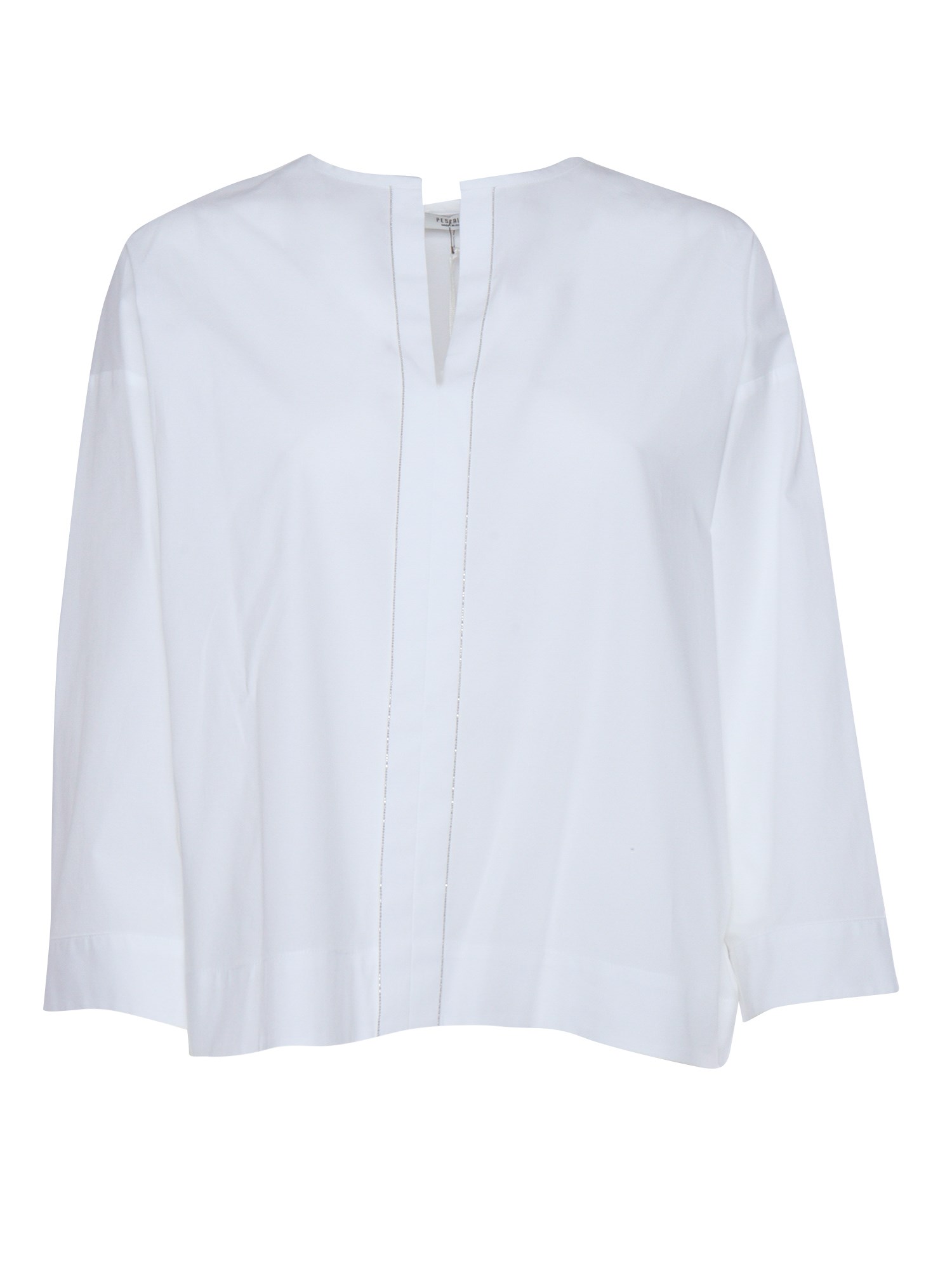 Shop Peserico White Shirt In Multi