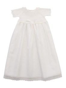 Paz Rodriguez White cotton blend dress