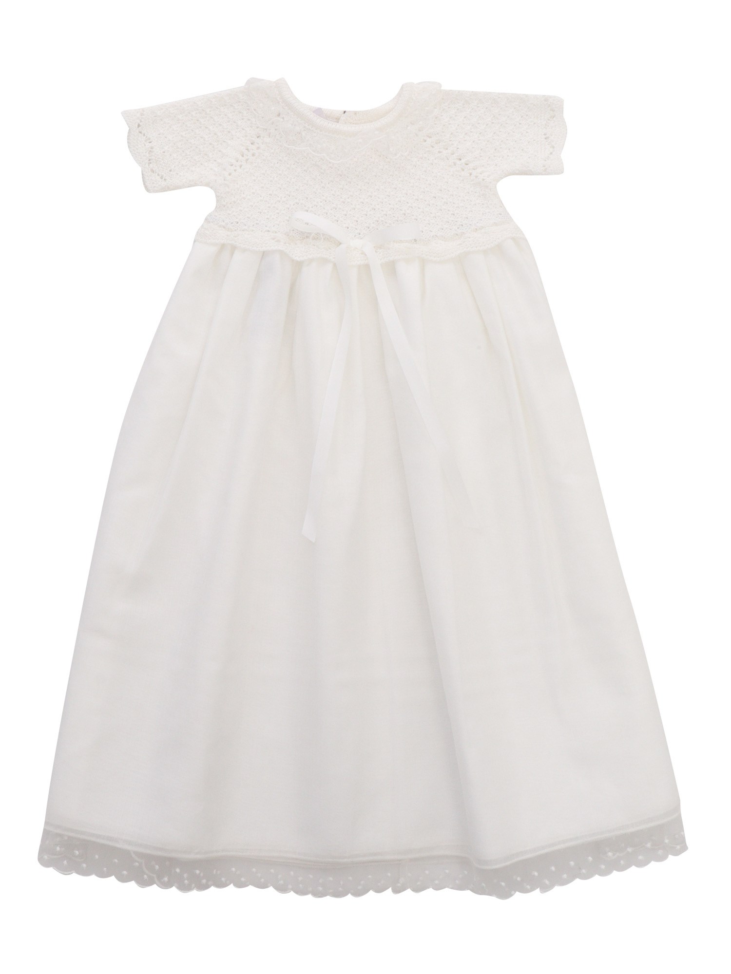 Shop Paz Rodriguez White Cotton Blend Dress