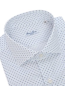 Sartoria Del Campo-Sonrisa Camicia con fantasia geometrica
