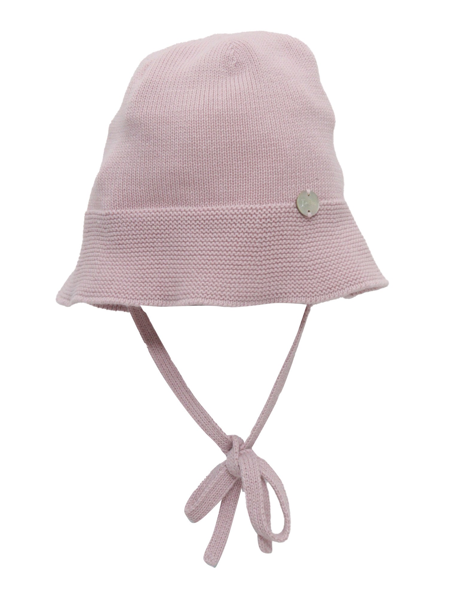 Paz Rodriguez Pink Baby Hat In White