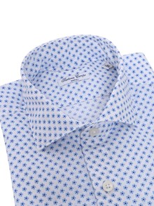 Sartoria Del Campo-Sonrisa Camicia azzurra floreale