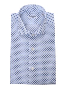 Sartoria Del Campo-Sonrisa Camicia azzurra floreale