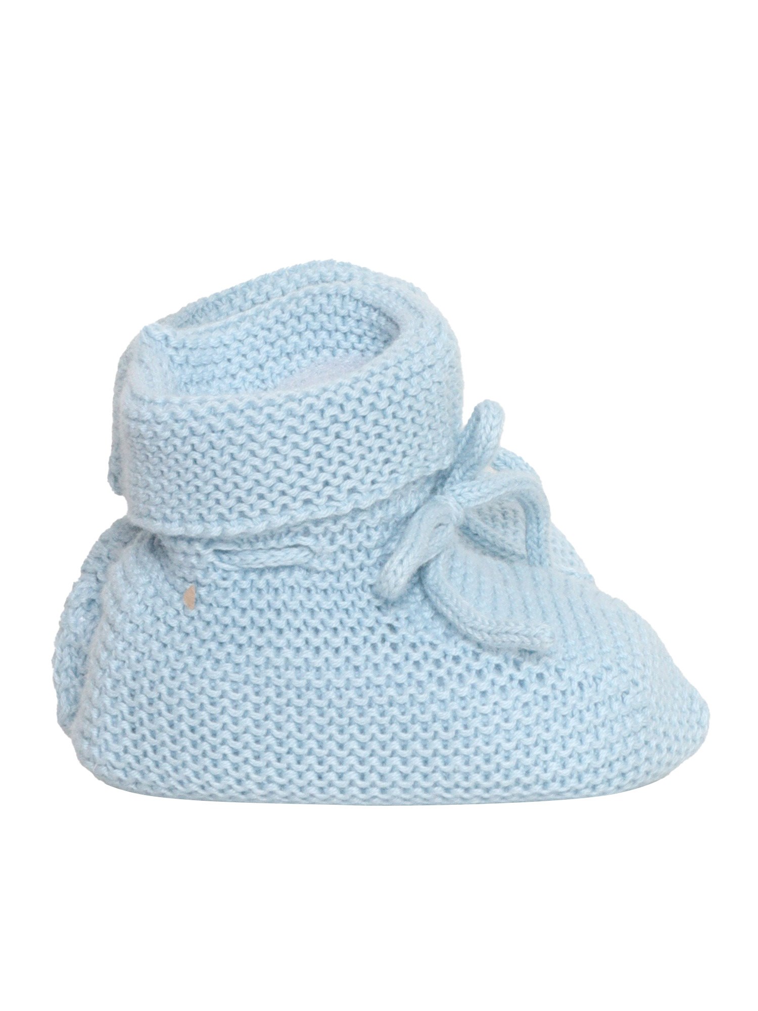 Paz Rodriguez White Baby Shoes In Blue