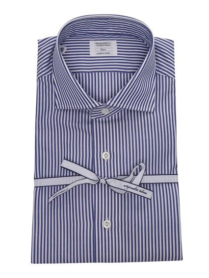 Mazzarelli Camicia a righe blu