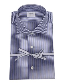 Mazzarelli Blue striped shirt