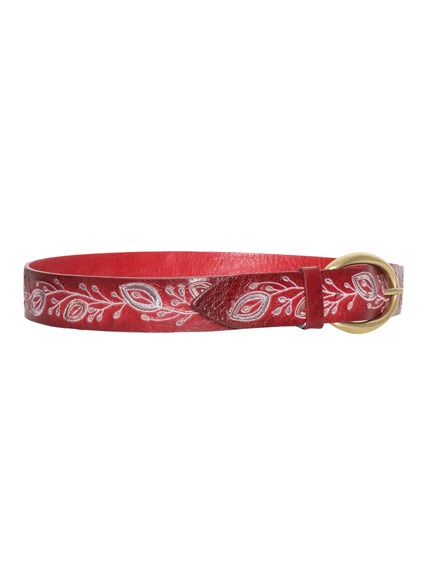 Orciani Red leather belt