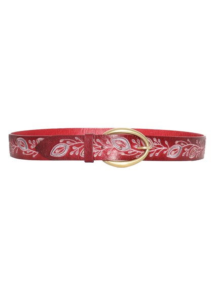 Orciani Red leather belt