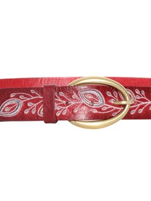 Orciani Red leather belt