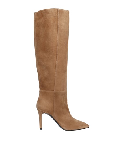 VIA ROMA 15 Stivali con tacco beige