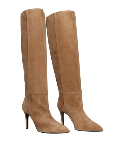 VIA ROMA 15 Stivali con tacco beige