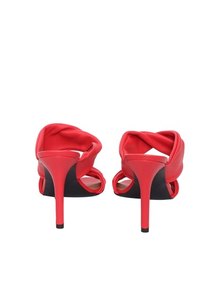 VIA ROMA 15 Red tubolar sandals