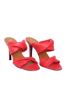 VIA ROMA 15 Red tubolar sandals