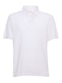 Fedeli White piquet polo