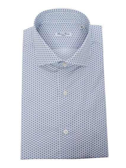Sartoria Del Campo-Sonrisa Shirt with geometric pattern