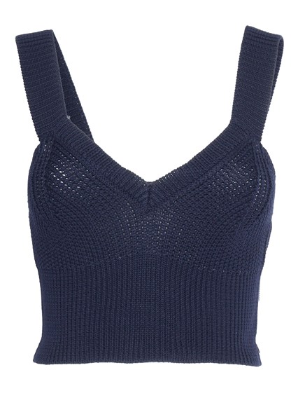 Ballantyne Perforated blue top